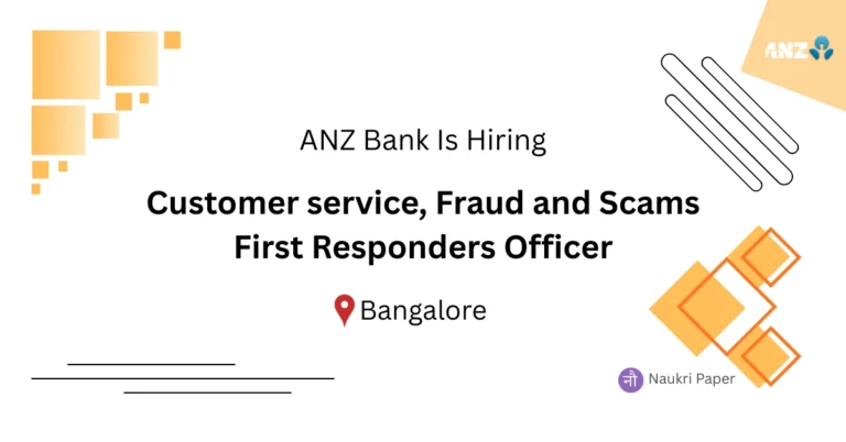 ANZ Bank customer service fraud officer recruitment 2025
