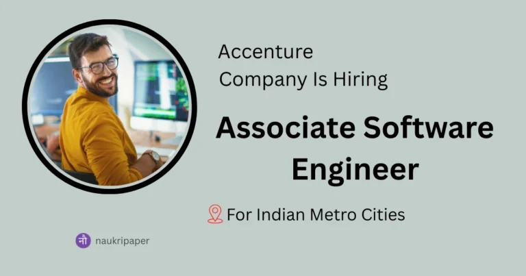 Associate Software Engineer job in across India at Accenture Solutions 2025