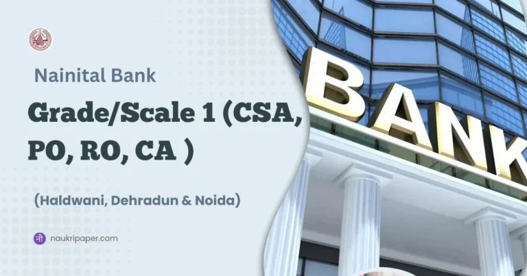 Nainital Bank Recruitment 2025 ∣ 185 Posts