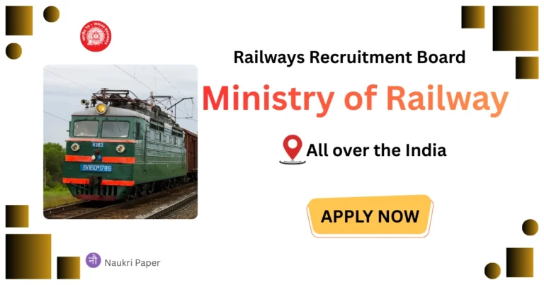 RRB Isolated Categories Recruitment 2025-26 Limited 311 Post