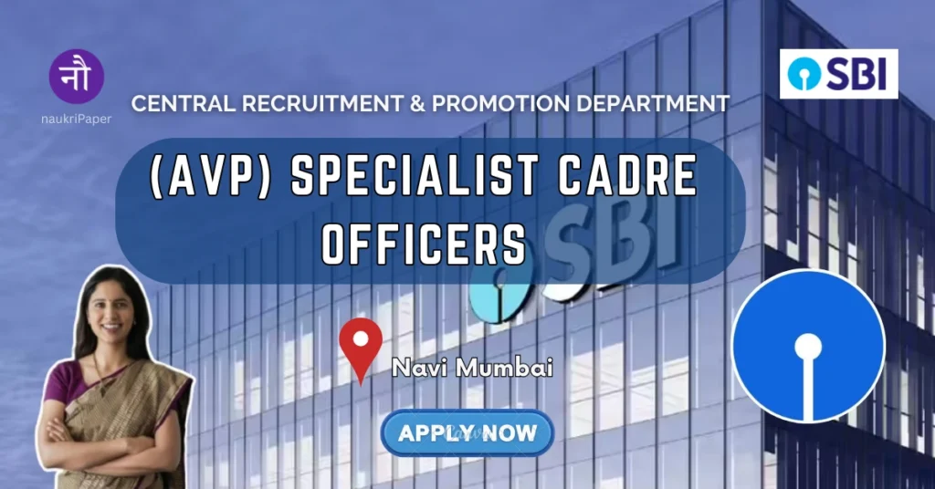 SBI Recruitment 2026 – SCO (AVP) limited 2 Posts