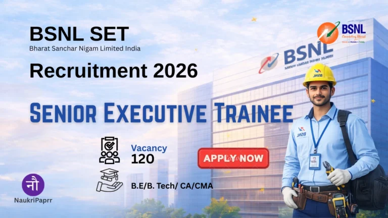 Bharat Sanchar Nigam Ltd. Recruitment 2026 Senior Executive Trainee